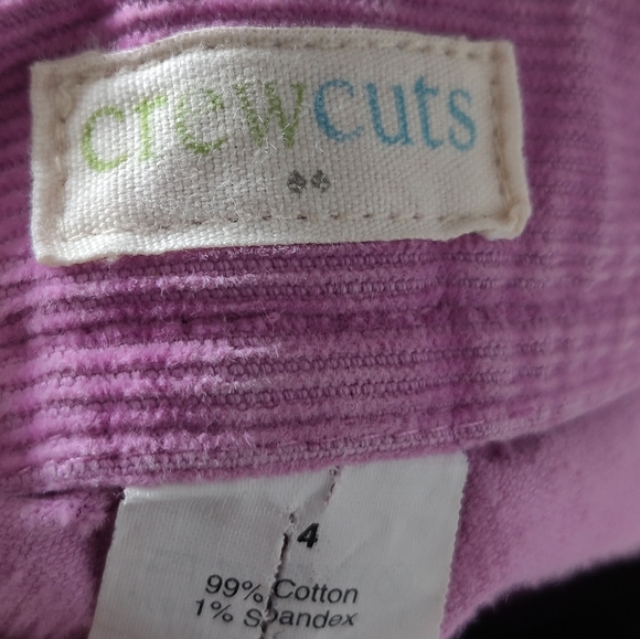Crewcuts Size 14 Lilac Corduroy Pants - Picture 8 of 8